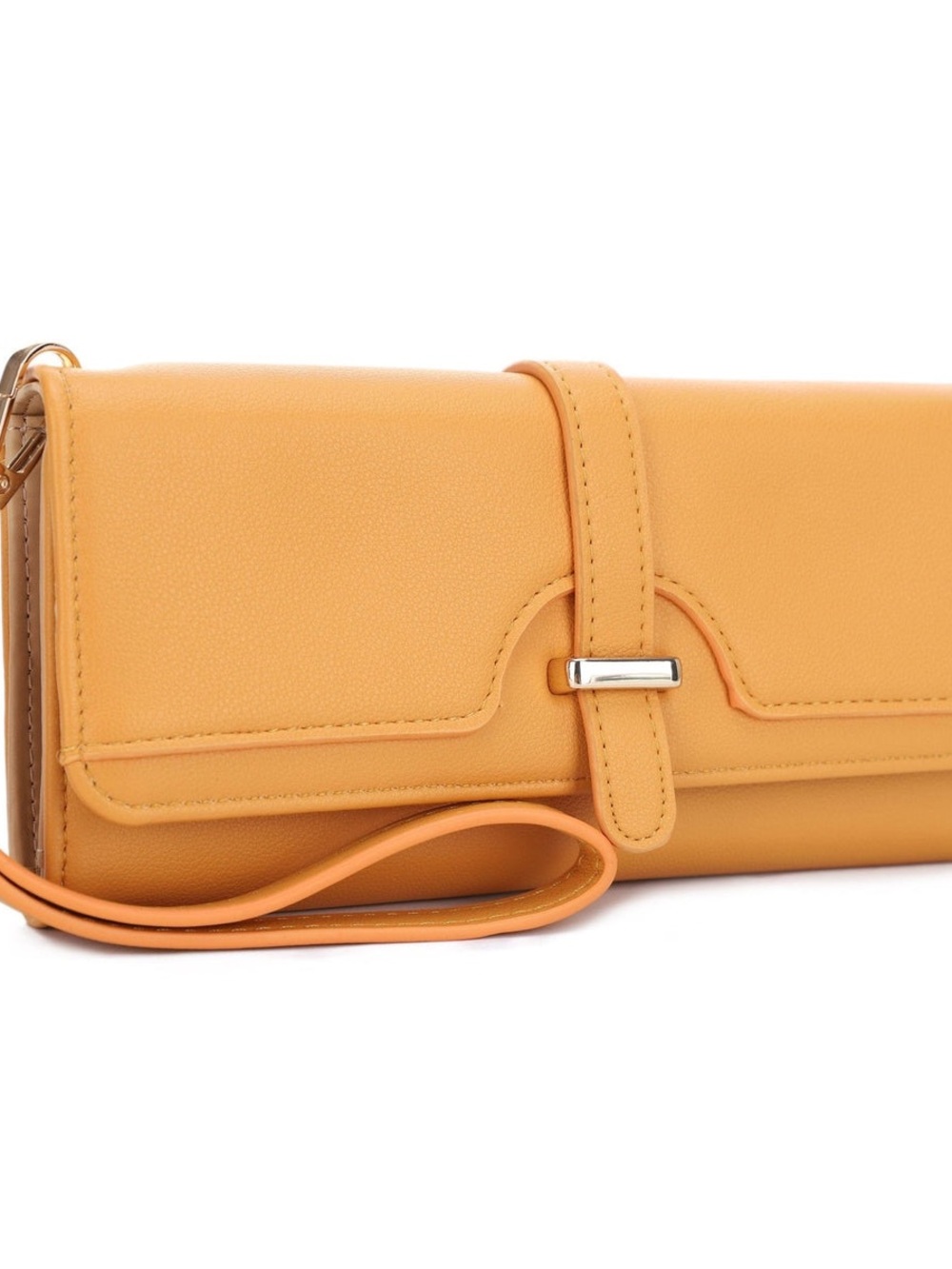 Mustard Yellow Women’s Wristlet Clutch